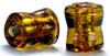Damaru Gold foil beads - click here for large view